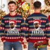 Kanye West Yeezus God Wants You Ugly Christmas Sweater Kanye West Yeezus God Wants You Ugly Christmas Sweater