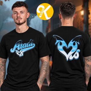 Khan Asadi Merch ASADI X LOVESICK Collection Blue And Black Two Sided Unisex T-Shirt
