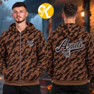 Khan Asadi Merch ASADI X LOVESICK Collection Brown Zip Up Hoodie
