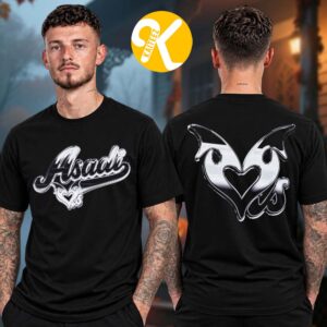 Khan Asadi Merch ASADI X LOVESICK Collection Chrome And Black Two Sided Unisex T-Shirt