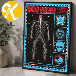 King Gizzard And The Lizard Wizard Thirroul NSW Event Poster At Anita Theatre In Thirroul NSW On October 13 2026 Home Decor Poster Canvas