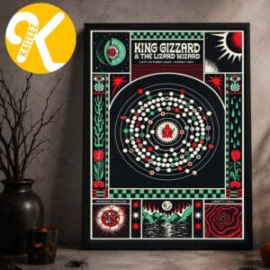 King Gizzard And The Lizzard Wizard Sydney NSW Event Poster At Hordern Pavilion And Liberty Hall In Sydney NSW On October 14 2026 Home Decor Poster Canvas