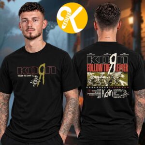 Korn Merch Europe Tour 2026 Follow The Leader Album Tracklist Two Sided Unisex T-Shirt
