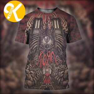 Korn Paris FR Event Poster At Accor Arena In Paris FR On October 23 2026 All Over Print Shirt
