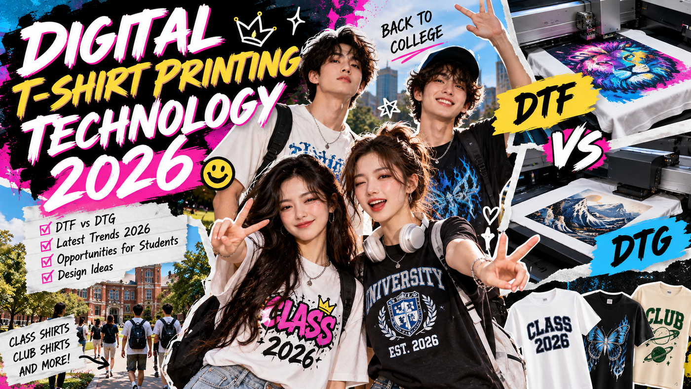 Latest Digital T Shirt Printing Technology 2026 DTF Vs DTG And POD Opportunities