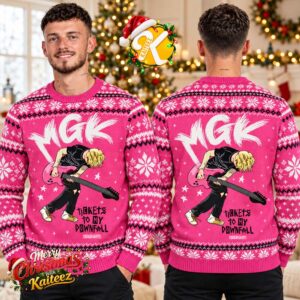 Machine Gun Kelly MGK Tickets To My Downfall Ugly Christmas Sweater