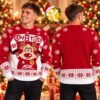 Manchester United Retro Style Christmas Ugly Sweater