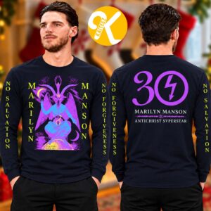 Marilyn Manson Merch 30th Anniversary Antichrist Superstar US Tour 2026 No Salvation Unisex Longsleeve