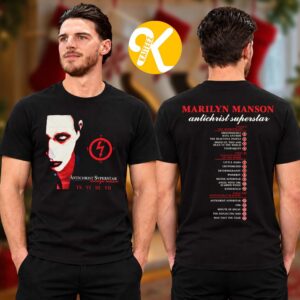 Marilyn Manson Merch 30th Anniversary Antichrist Superstar US Tour 2026 Set List Two Sided Unisex T-Shirt