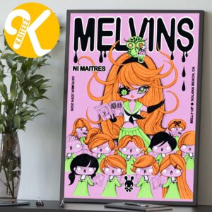 Melvins Solana Beach CA Event Poster At Belly Up Tavern In Solana Beach CA On October 20 2026 Home Decor Poster Canvas