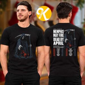 Memphis May Fire EU And UK Tour 2027 Tour Dates With Dead By April And Seven Blood Two Sided Unisex T-Shirt