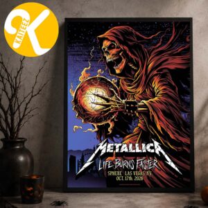 Metallica At Sphere In Las Vegas NV On October 17 2026 Home Decor Poster Canvas
