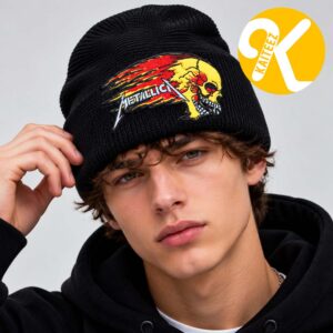 Metallica Black Slouch Knit Beanie Hat