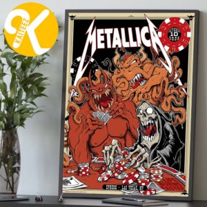 Metallica Event Poster By Squindo Weekend Two Of Life Burns Faster At Sphere In Las Vegas NV On October 10 2026 Home Decor Poster Canvas
