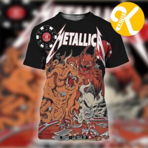 Metallica Event Poster By Squindo Weekend Two Of Life Burns Faster At Sphere In Las Vegas NV On October 8 2026 All Over Print Shirt