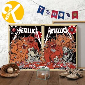 Metallica Full Event Poster Combined By Squindo Weekend Two Of Life Burns Faster At Sphere In Las Vegas NV On October 8 10 2026 Home Decor Poster Canvas