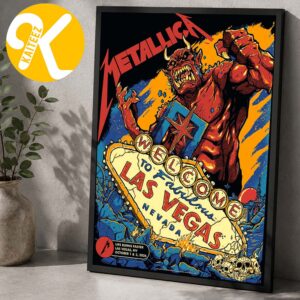 Metallica Las Vegas NV Exclusive Poster Pop Up Shop Life Burns Faster Weekend 1 On October 1 3 2026 Home Decor Poster Canvas