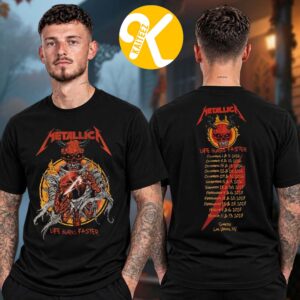 Metallica Merch Las Vegas 2026 Sphere Pop Up Shop Demon Dateback Two Sided Unisex T-Shirt