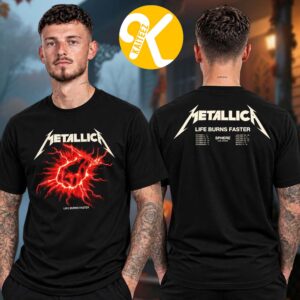 Metallica Merch Las Vegas 2026 Sphere Pop Up Shop Lightning Punch Two Sided Unisex T-Shirt