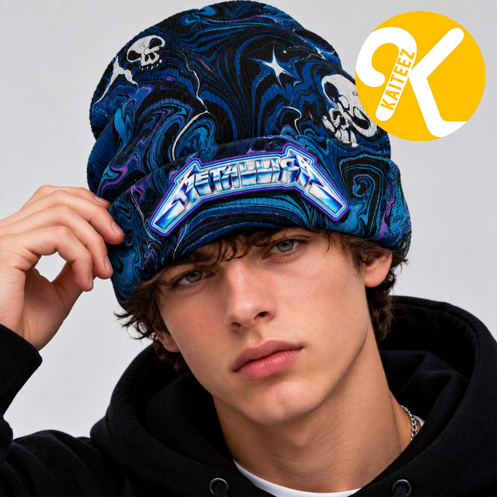 Metallica Ride The Lightning Beanie Hat Metallica Ride The Lightning Beanie Hat