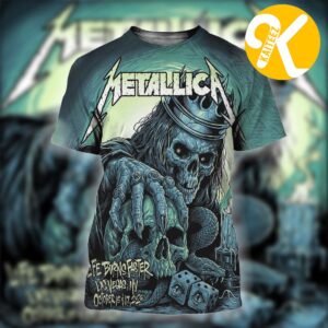Metallica Sphere Las Vegas Event Poster Weekend Three Pop Up Shop Life Burns Faster On October 15 17 2026 All Over Print Shirt