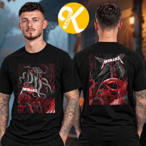 Metallica Sphere Night 1 And 2 Event Poster At Sphere In Las Vegas NV On October 1 3 2026 Two Sided Unisex T-Shirt