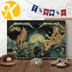 Metallica Wolfskulljack Sphere Las Vegas NV On October 23 24 2026 Home Decor Poster Canvas