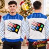 Microsoft Windows XP Logo Blue And Green Ugly Christmas Sweater Microsoft Windows XP Logo Blue And Green Ugly Christmas Sweater