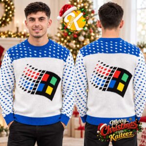Microsoft Retro Windows 95 Ugly Christmas Sweater