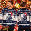 Miller Lite Beer Bulldog Navy Blue Ugly Christmas Sweater Miller Lite Beer Bulldog Navy Blue Ugly Christmas Sweater