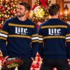 Miller Lite Beer Tis The Season Ugly Christmas Sweater Miller Lite Beer Tis The Season Ugly Christmas Sweater
