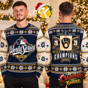Milwaukee Brewers 2026 World Series Champions Team Ugly Christmas Sweater