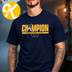 Milwaukee Brewers Merch 2026 World Series Champions Christian Yelich Navy Unisex T-Shirt