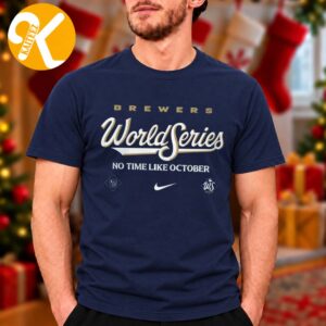 Milwaukee Brewers Merch Nike 2026 World Series Authentic Collection Legend Dri-FIT Navy Unisex T-Shirt