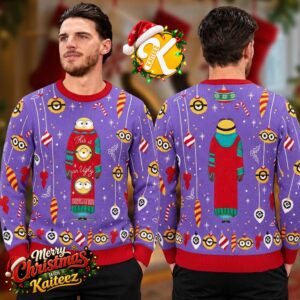 Minions This Is An Ugly Sweater Merry Christmas Purple Ugly Christmas Sweater