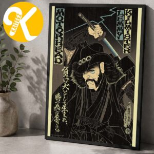 Motorhead Lemmy Kilmister Japanese Artwork Home Decor Poster Canvas