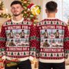 Mr Bean Pretending To Sleep On Christmas Morning Meme Green Ugly Christmas Sweater
