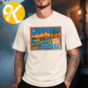 Mumford And Sons Albuquerque NM Event Poster At First Financial Credit Union Amphitheater In Albuquerque NM On October 3 2026 Unisex T-Shirt