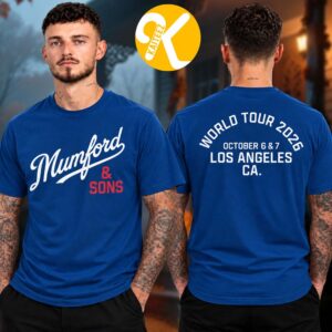 Mumford And Sons Los Angeles CA Event Tee At Kia Forum In Inglewood CA On October 6 7 2026 Two Sided Unisex T-Shirt