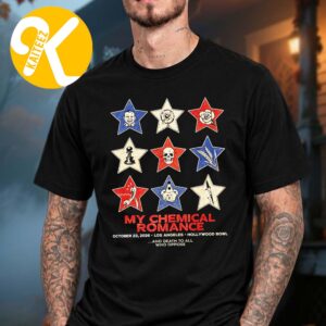 My Chemical Romance Los Angeles CA Exclusive Event Tee At Hollywood Bowl In Los Angeles CA On October 23 2026 Unisex T-Shirt