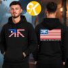 My Chemical Romance Los Angeles CA Merch At Hollywood Bowl In Los Angeles CA On October 21-31 2026 Stag Head Crest Red Logo Unisex Hoodie