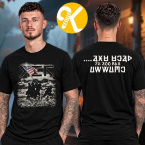 My Chemical Romance Los Angeles CA Merch At Hollywood Bowl In Los Angeles CA On October 21-31 2026 Soldiers Raising Flag Two Sided Unisex T-Shirt