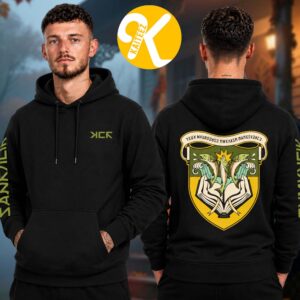 My Chemical Romance Los Angeles CA Merch At Hollywood Bowl In Los Angeles CA On October 21-31 2026 Three Fish Shield Crest Unisex Hoodie