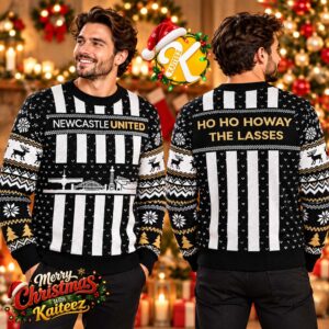 Newcastle United Ho Ho Howay The Lasses Christmas Jumper Xmas Holiday Ugly Sweater