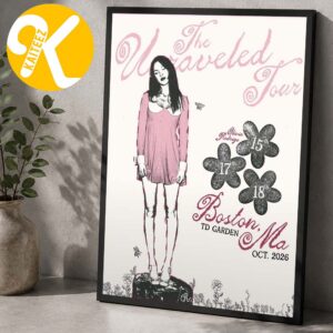Olivia Rodrigo Boston MA Event Poster At TD Garden In Boston MA On October 15 17 18 2026 Home Decor Poster Canvas