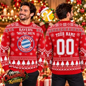Personalized FC Bayern Munchen Ugly Sweater All Over Print For Fan Limited Edition Ugly Sweater