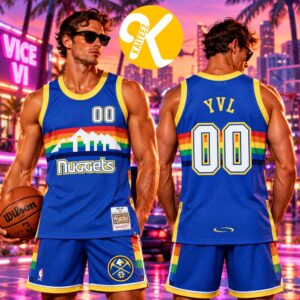 Playboi Carti x Mitchell & Ness Exclusive Merch NBA 1987-88 Denver Nuggets Basketball Jersey