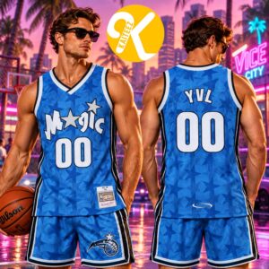 Playboi Carti x Mitchell & Ness Exclusive Merch NBA 2001-01 Orlando Magic Basketball Jersey