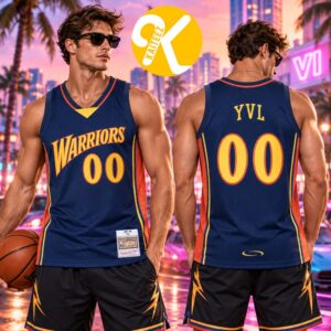 Playboi Carti x Mitchell & Ness Exclusive Merch NBA 2002-03 Golden State Warriors Basketball Jersey