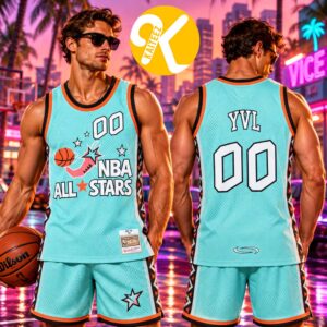 Playboi Carti x Mitchell & Ness Exclusive Merch NBA All Stars Classics 1996 Basketball Jersey